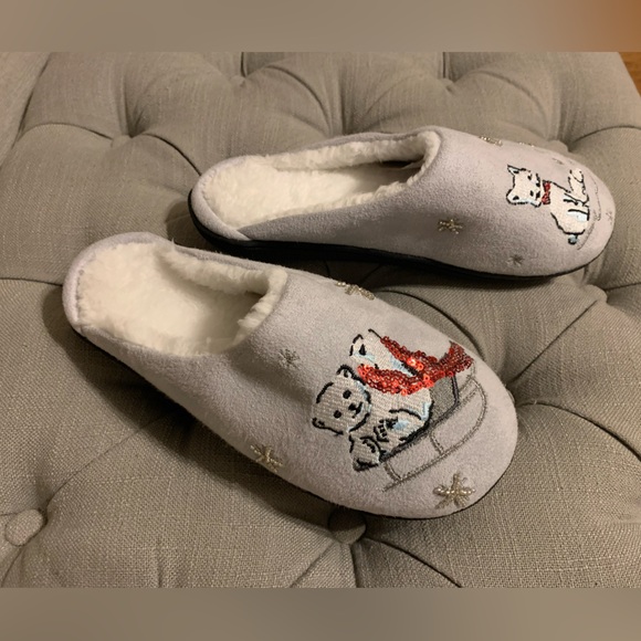 Vera Bradley Beary Merry embellished slippers - Picture 6 of 13